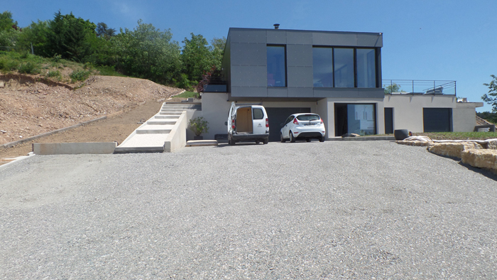 Extension d’une maison en ossature bois à Saint Just Saint Rambert