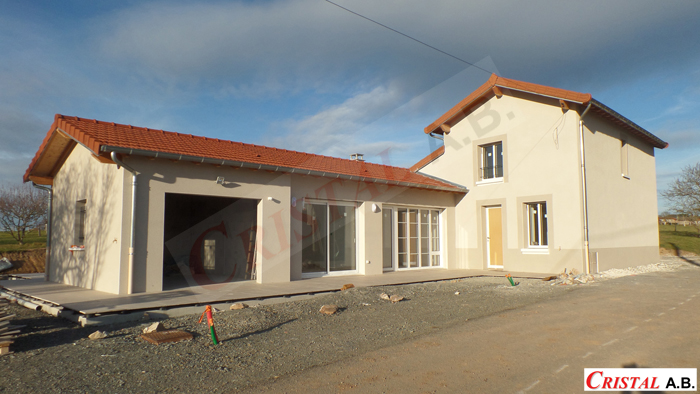 Extension d’une ancienne maison à Saint Jodard